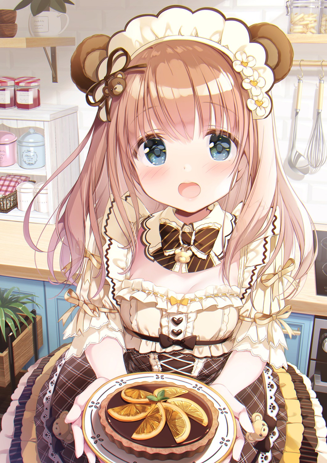 animal_ears, kimishima_ao, maid, momoi_saki