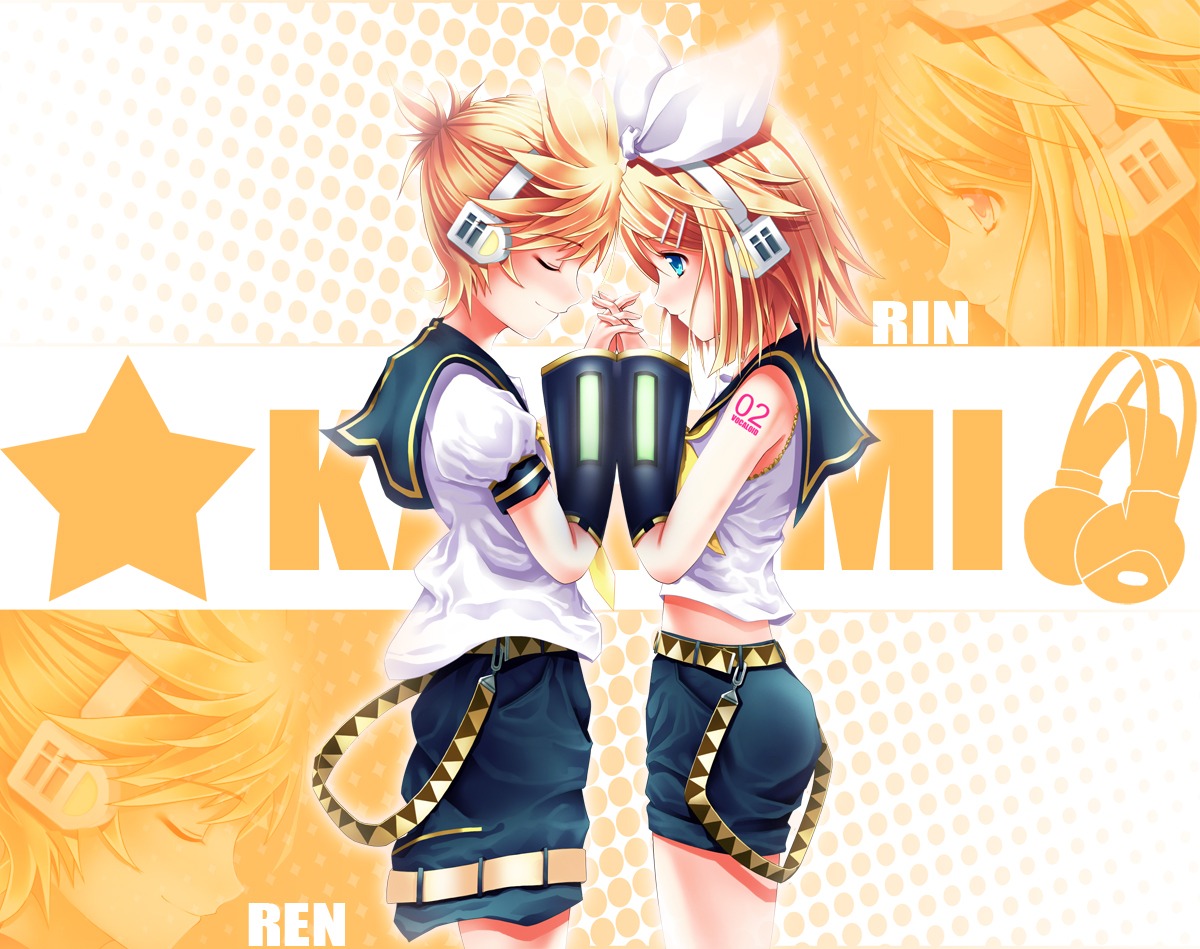 dopollsogno, kagamine_len, kagamine_rin, vocaloid, wallpaper