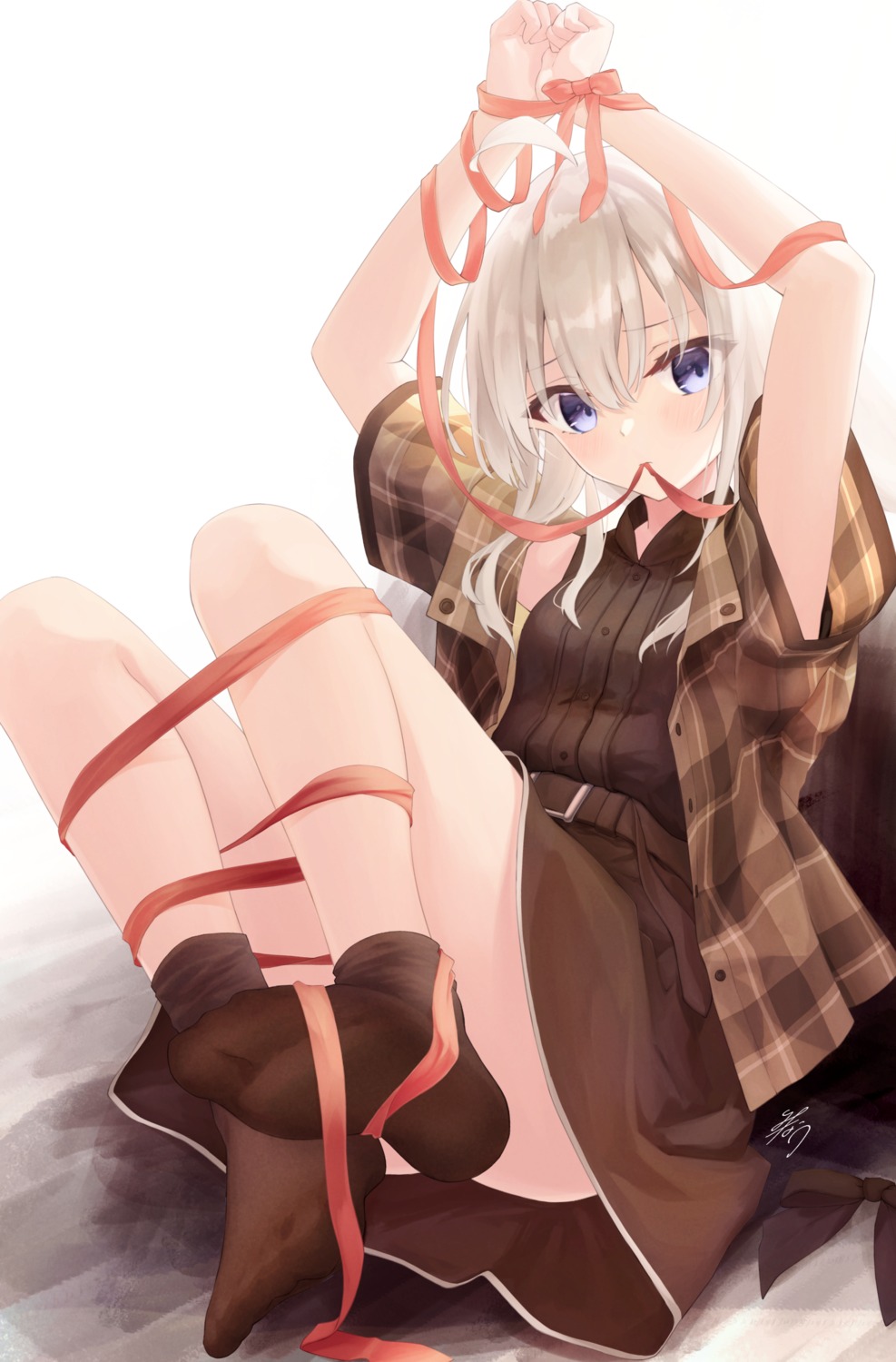 bondage, elaina_(majotabi), feet, majo_no_tabitabi, minau37, skirt_lift