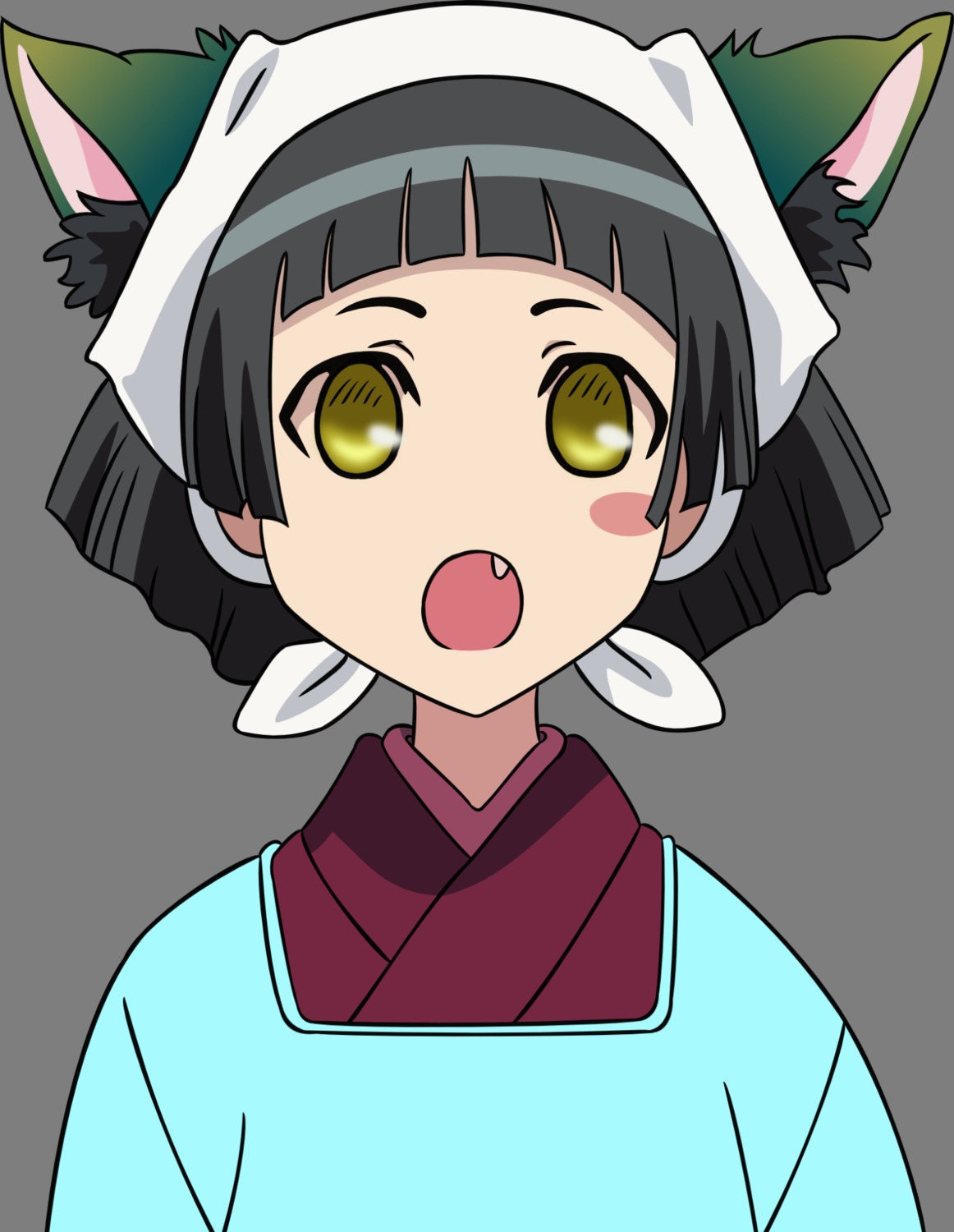 animal_ears, maria_holic, nekomimi, ryouchou_sensei, transparent_png, vector_trace