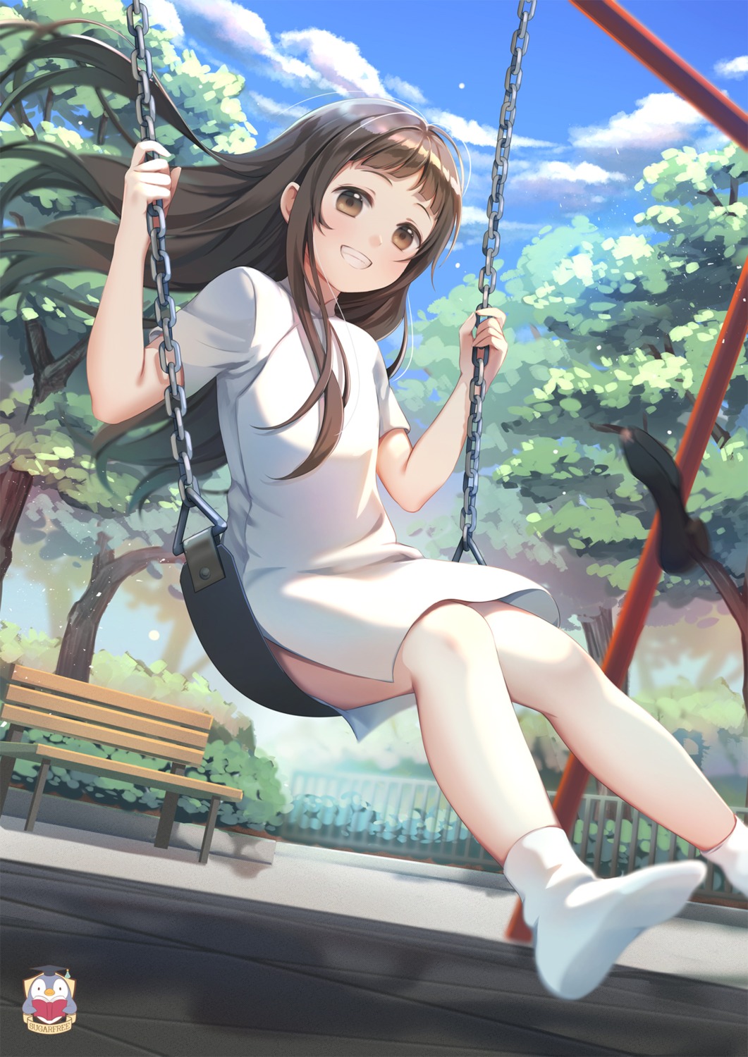 chinadress, kamui@sugarfree, sword_art_online, yui_(sword_art_online)