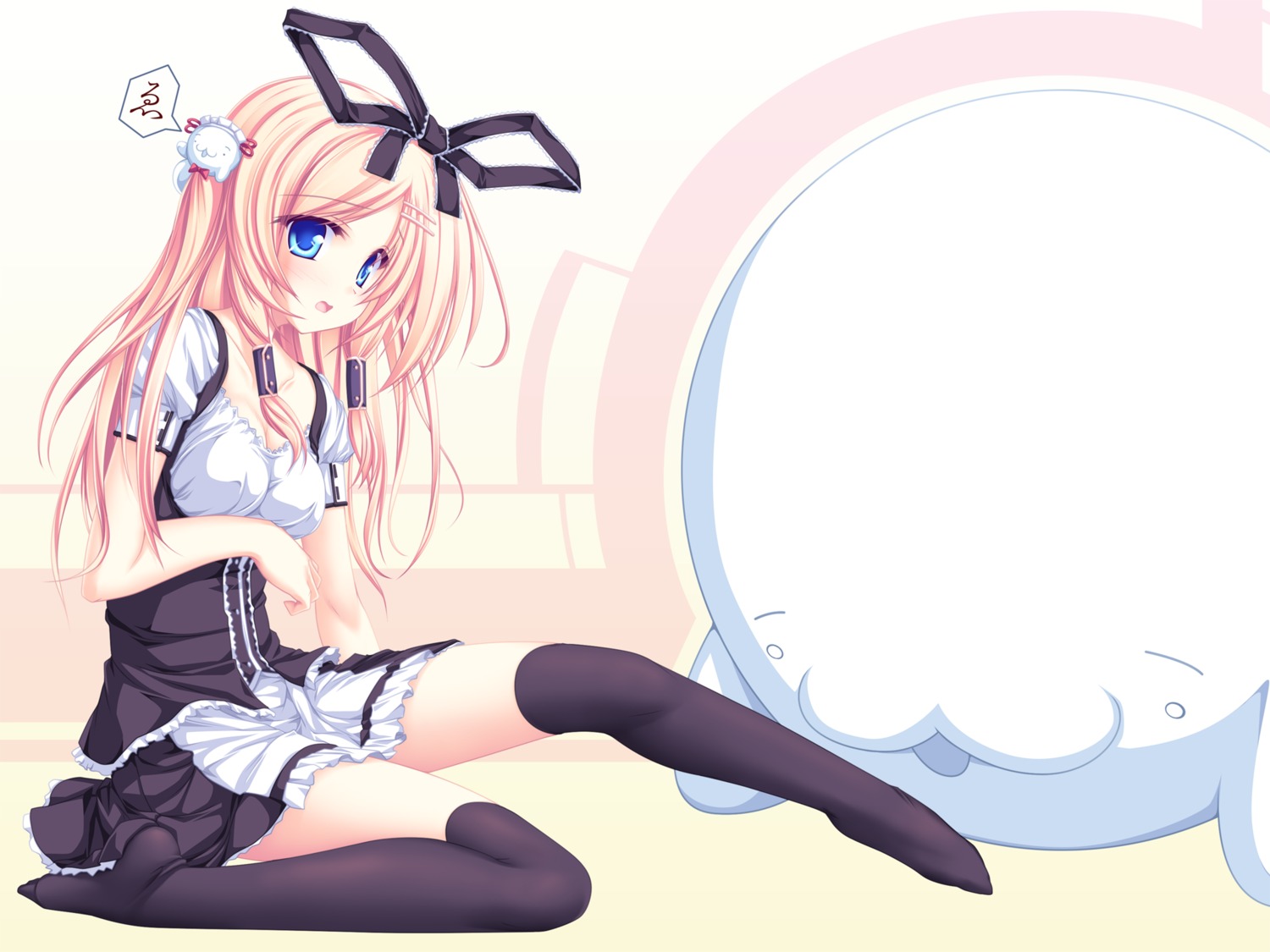77, amane_ruru, tenmaso, thighhighs, wallpaper, whirlpool