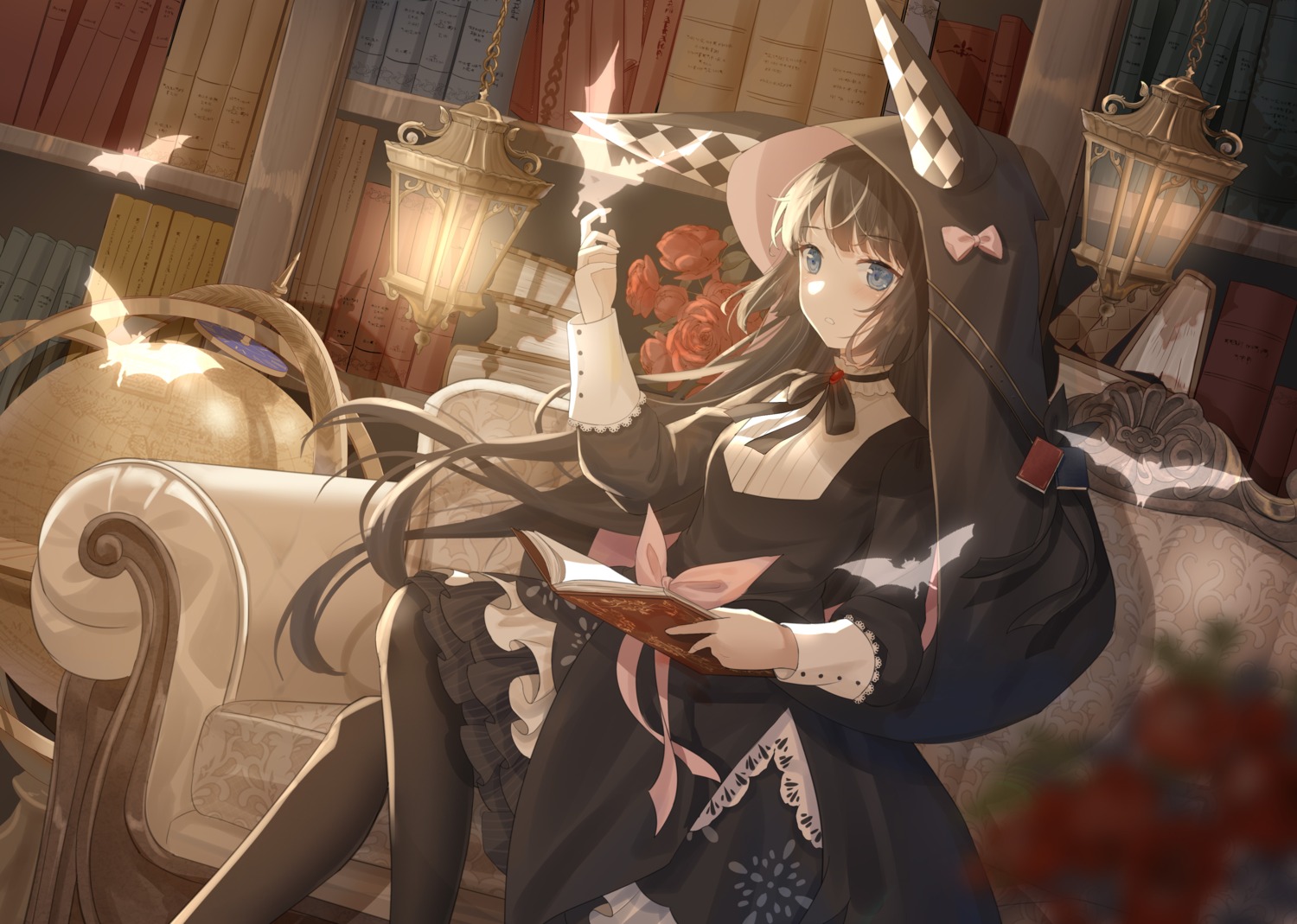 animal_ears, dress, fairy, lolita_fashion, red:_pride_of_eden, skirt_lift, teatix