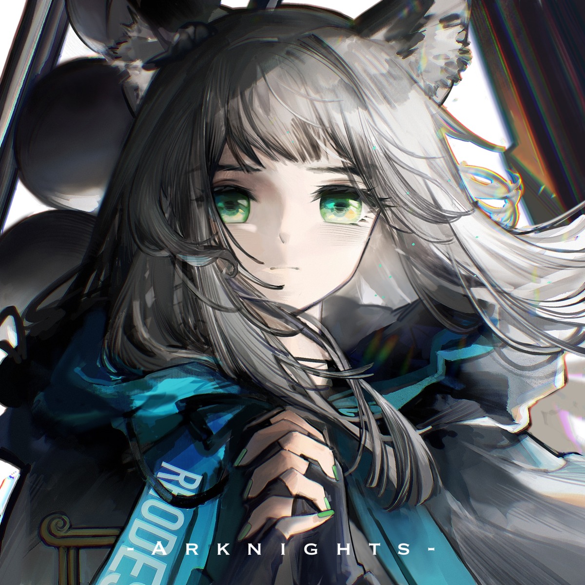 animal_ears, arknights, finn_zoey, rosmontis_(arknights)