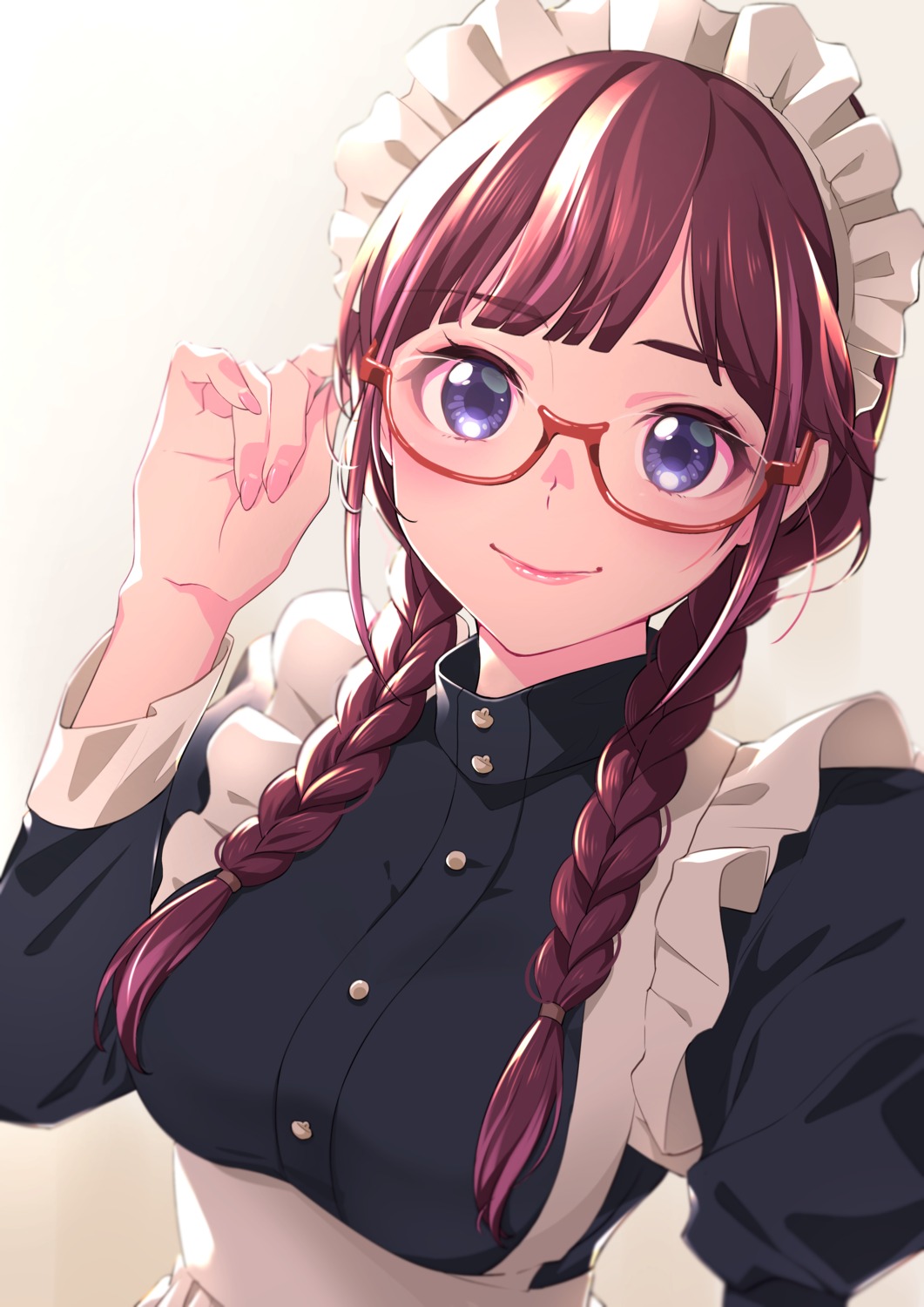 eriko, maid, megane