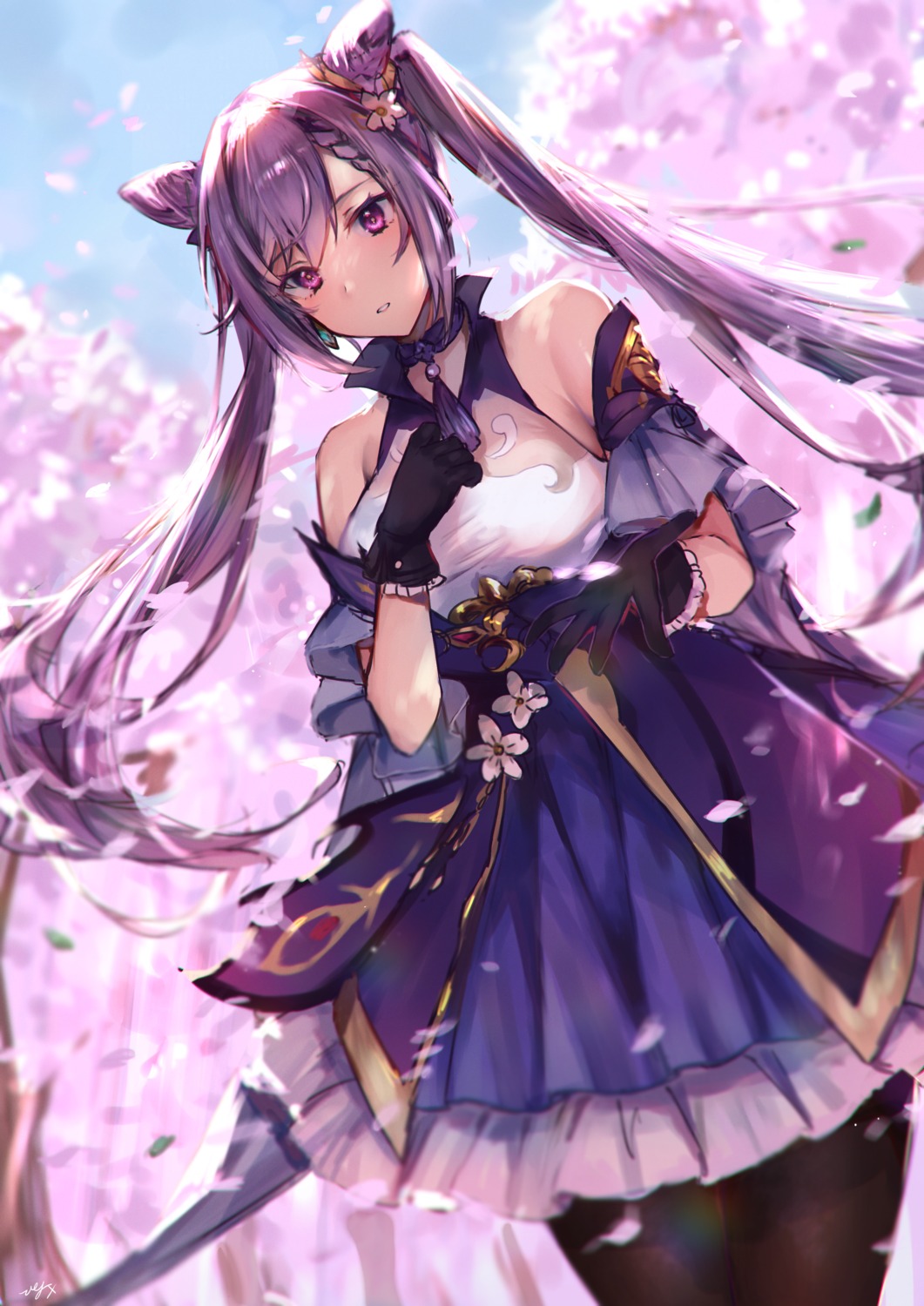 asian_clothes, genshin_impact, hitomin_(ksws7544), keqing