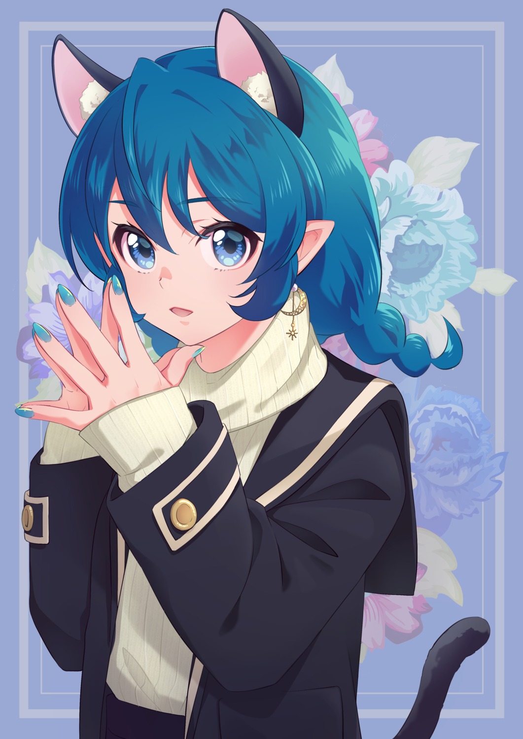 animal_ears, cure_cosmo, eriko, nekomimi, pointy_ears, precure, star_twinkle_precure, sweater