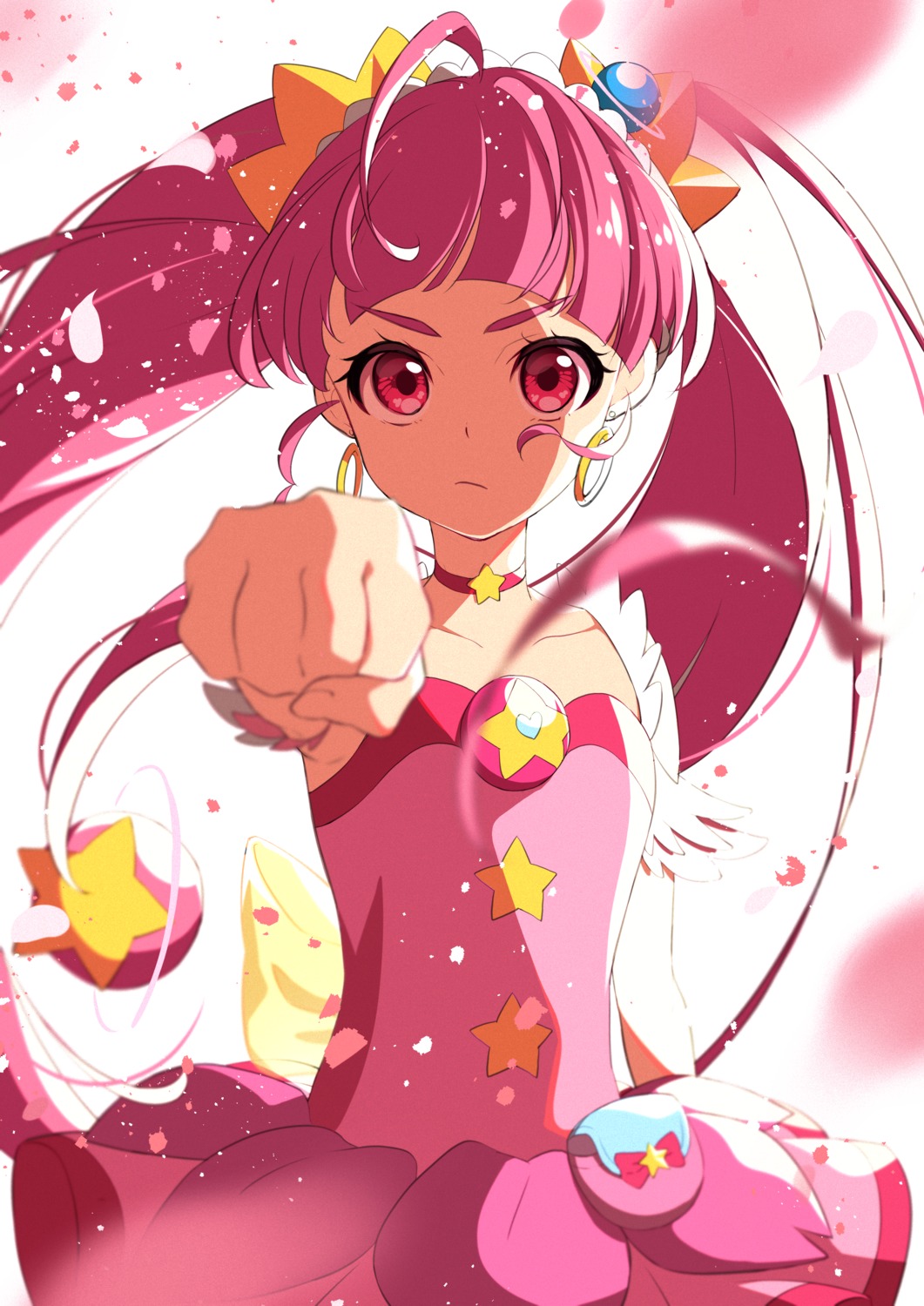 dress, eriko, hoshina_hikaru, precure, star_twinkle_precure, wings
