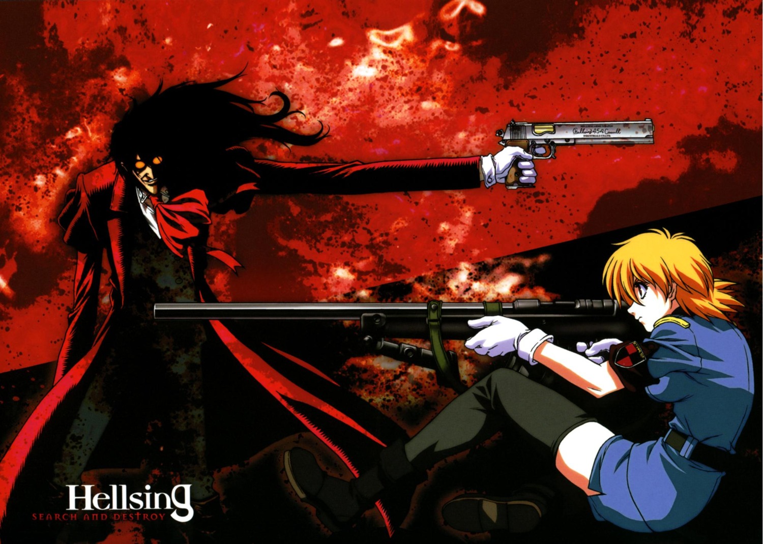 alucard, gun, hellsing, male, seras_victoria