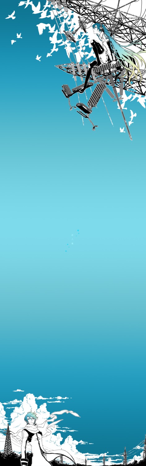 hatsune_miku, joy, kaito, vocaloid