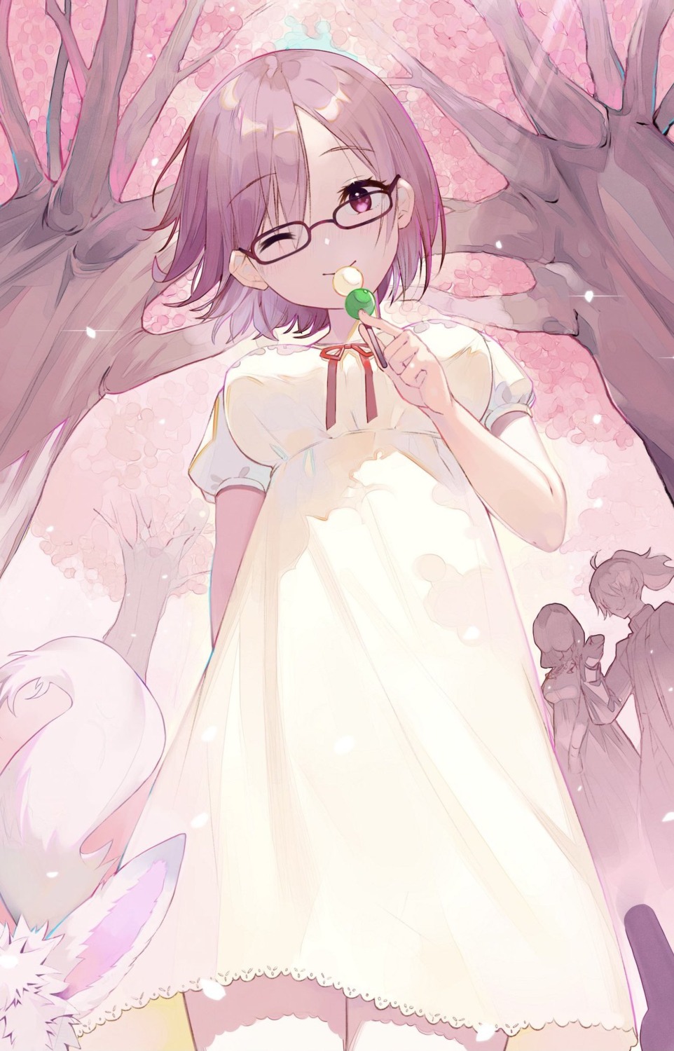 cath_palug_(fate), dress, fate/grand_order, mash_kyrielight, megane, ugusu24
