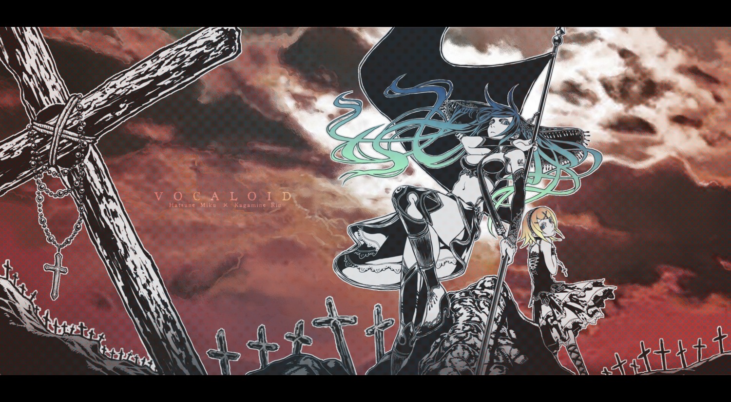 hatsune_miku, joy, kagamine_rin, vocaloid