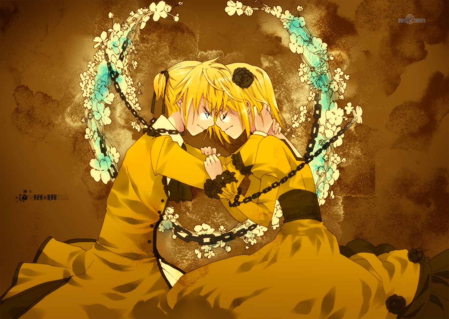 aku_no_meshitsukai_(vocaloid), chry, kagamine_len, kagamine_rin, vocaloid
