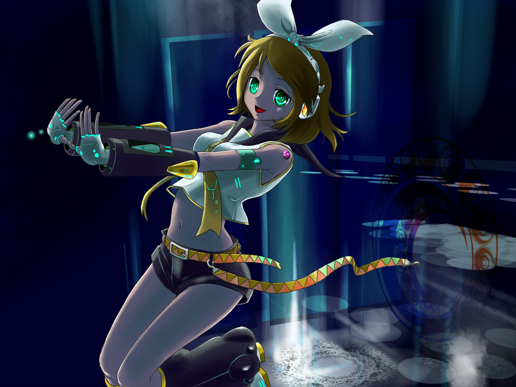 haya-g, kagamine_rin, vocaloid, wallpaper
