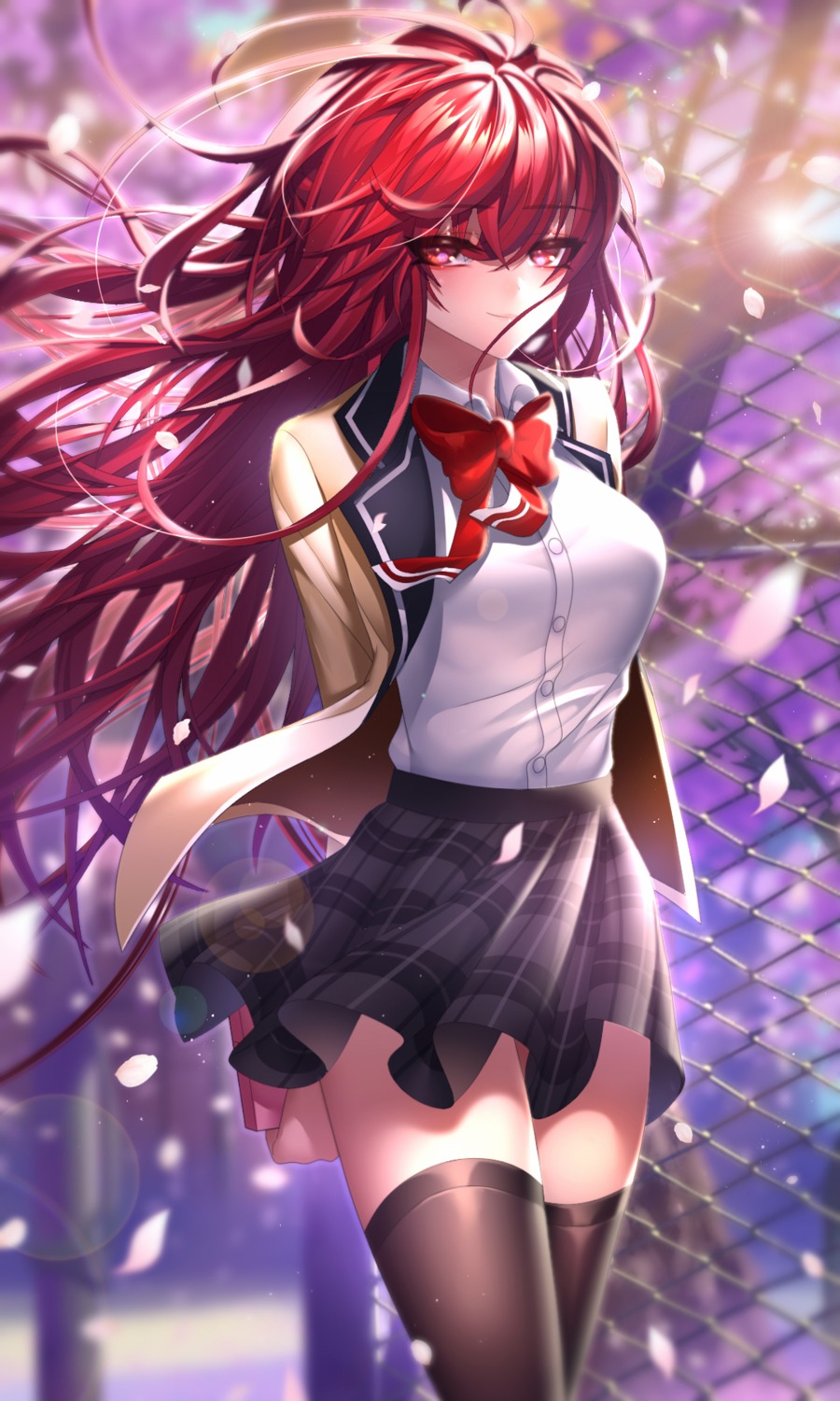 been, elesis, elsword, seifuku, skirt_lift, thighhighs