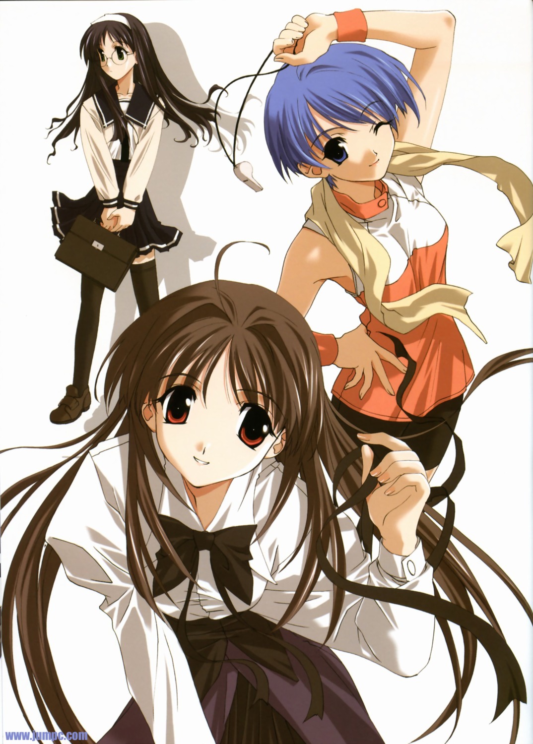 bike_shorts, gokajou_satsuki, happy_lesson, ichimonji_mutsuki, megane, nanakorobi_fumitsuki, sasaki_mutsumi, seifuku