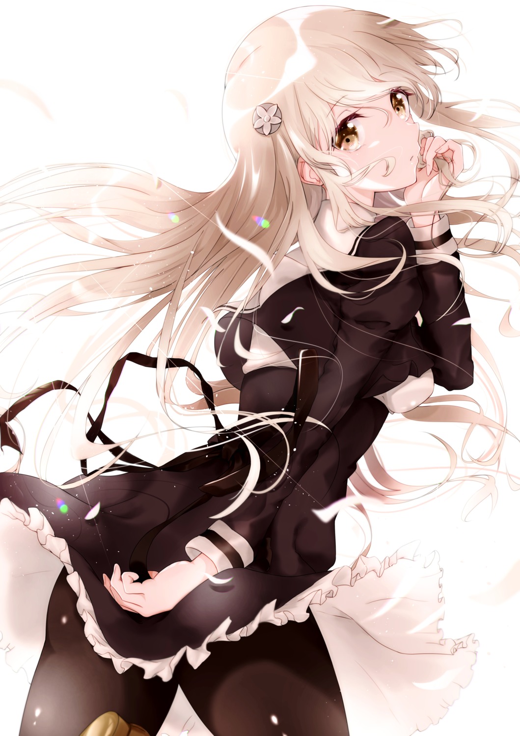 assault_lily, egawa_kusumi, meen_(ouaughikepdvrsf), pantyhose, seifuku, skirt_lift