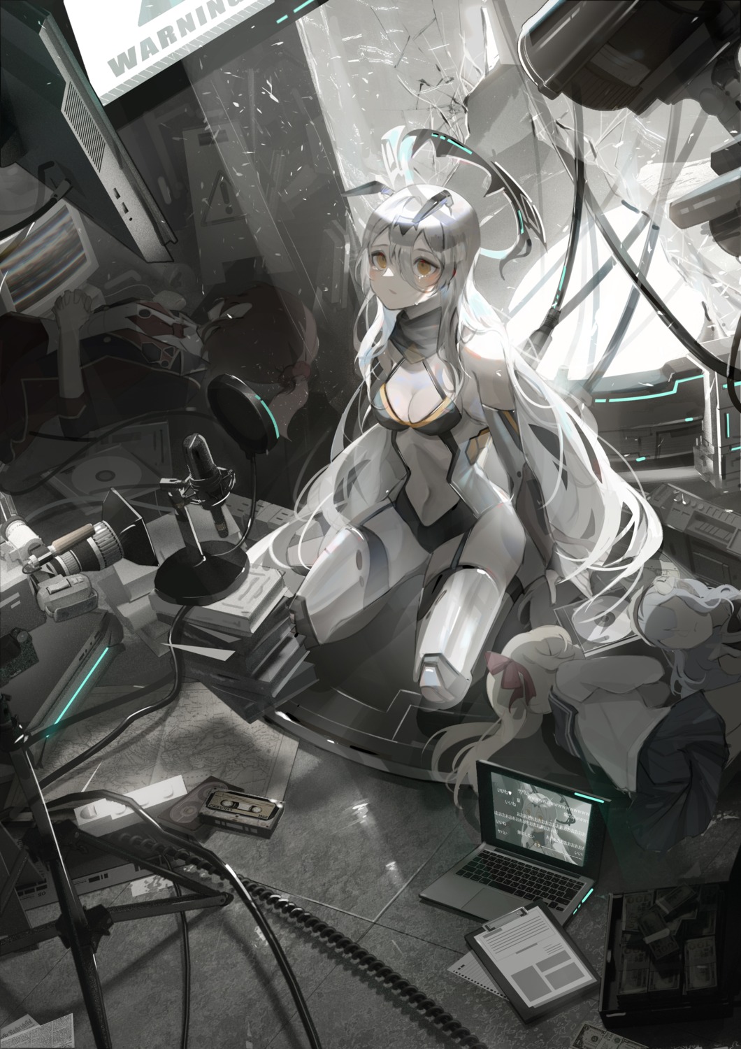 fullmetal98, leotard, mecha_musume, stockings, thighhighs