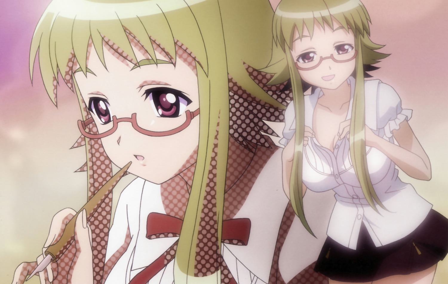 asu_no_yoichi, ikaruga_chihaya, megane