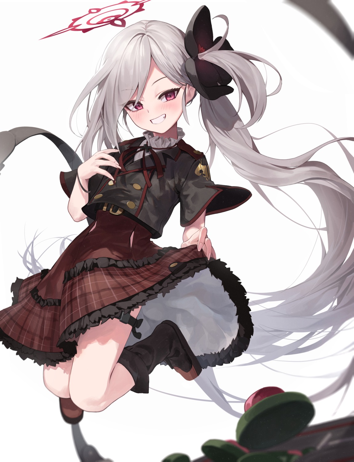 asagi_mutsuki, blue_archive, garter, halo, sb_lama, skirt_lift