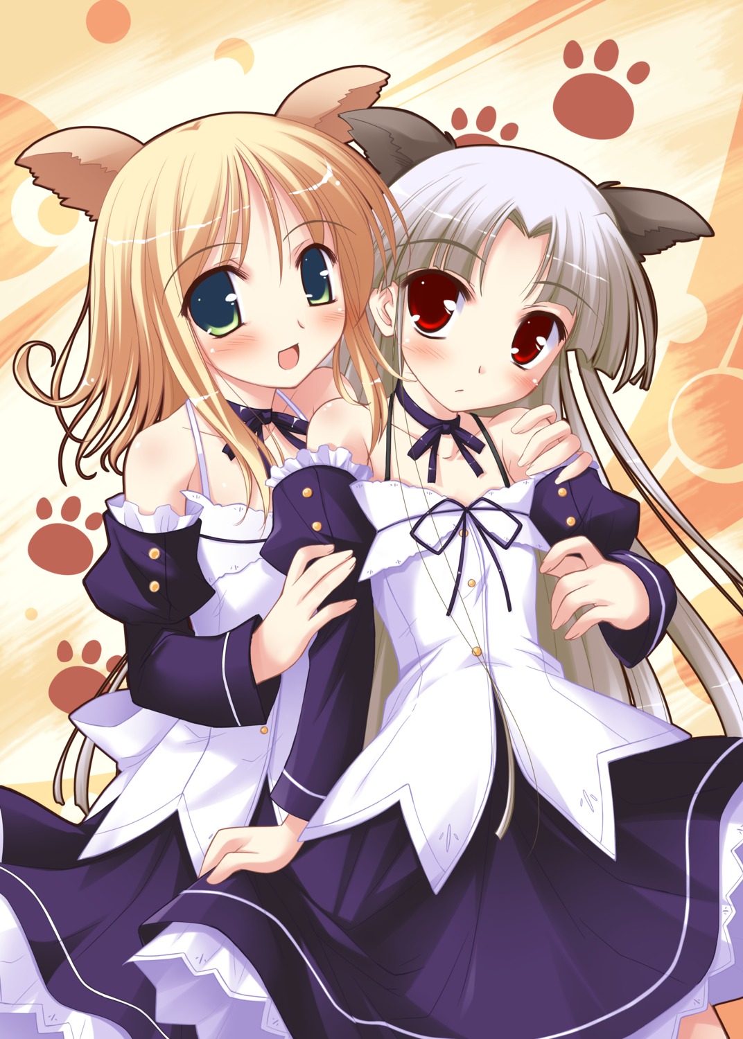 animal_ears, happiness, kohinata_sumomo, ko~cha, nekomimi, shikimori_ibuki, windmill