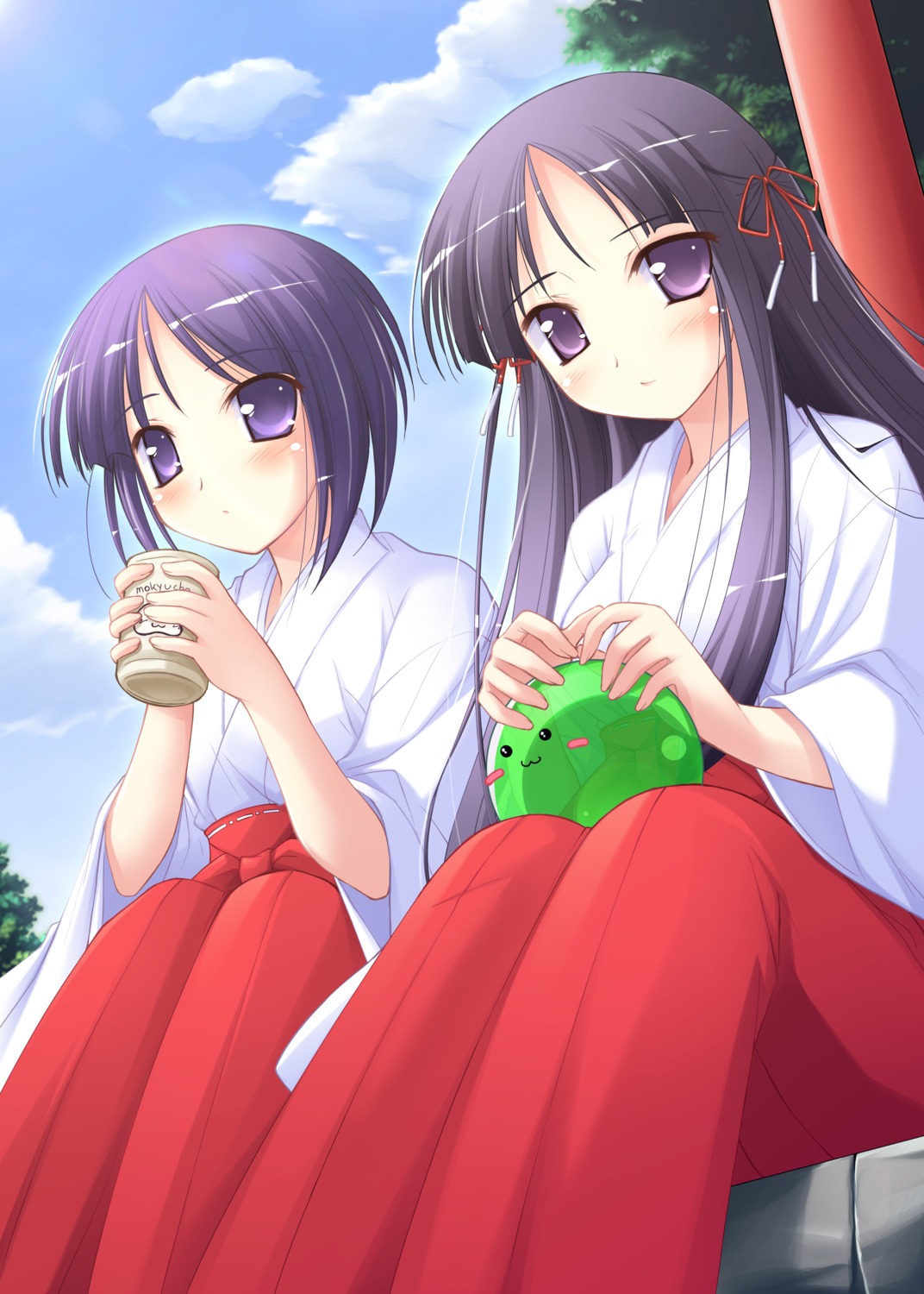 happiness, kamijou_saya, ko~cha, miko, takamine_koyuki, windmill