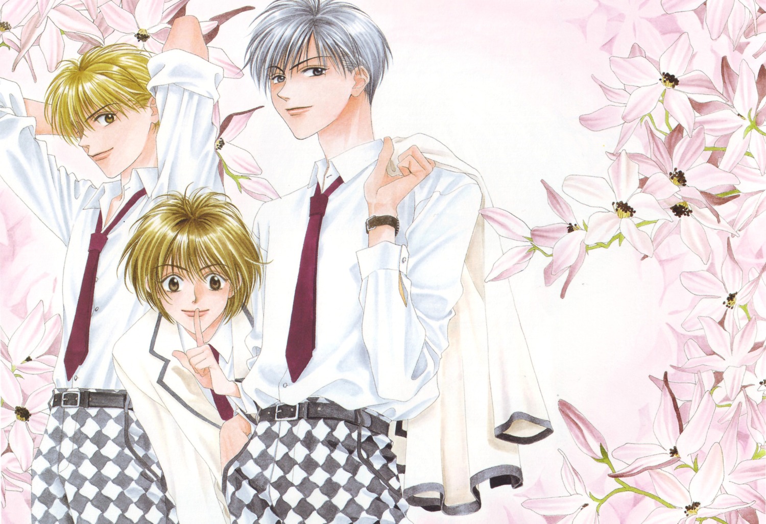 ashiya_mizuki, hanazakari_no_kimitachi_e, nakajou_hisaya, nakatsu_shuuichi, sano_izumi