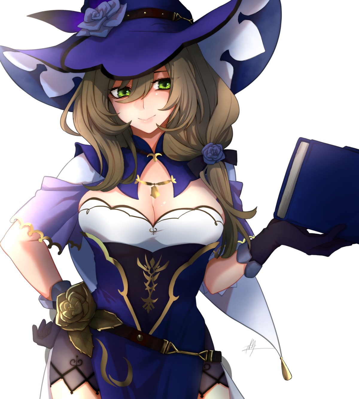 genshin_impact, lisa_(genshin_impact), nmz_(namazu), witch