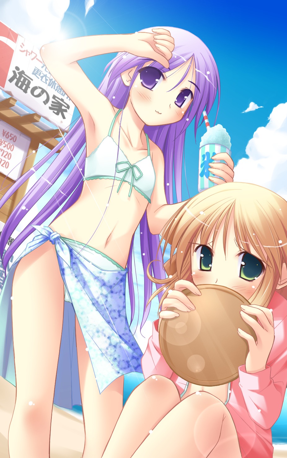 bikini, happiness, kohinata_sumomo, ko~cha, swimsuits, trap, watarase_jun, windmill