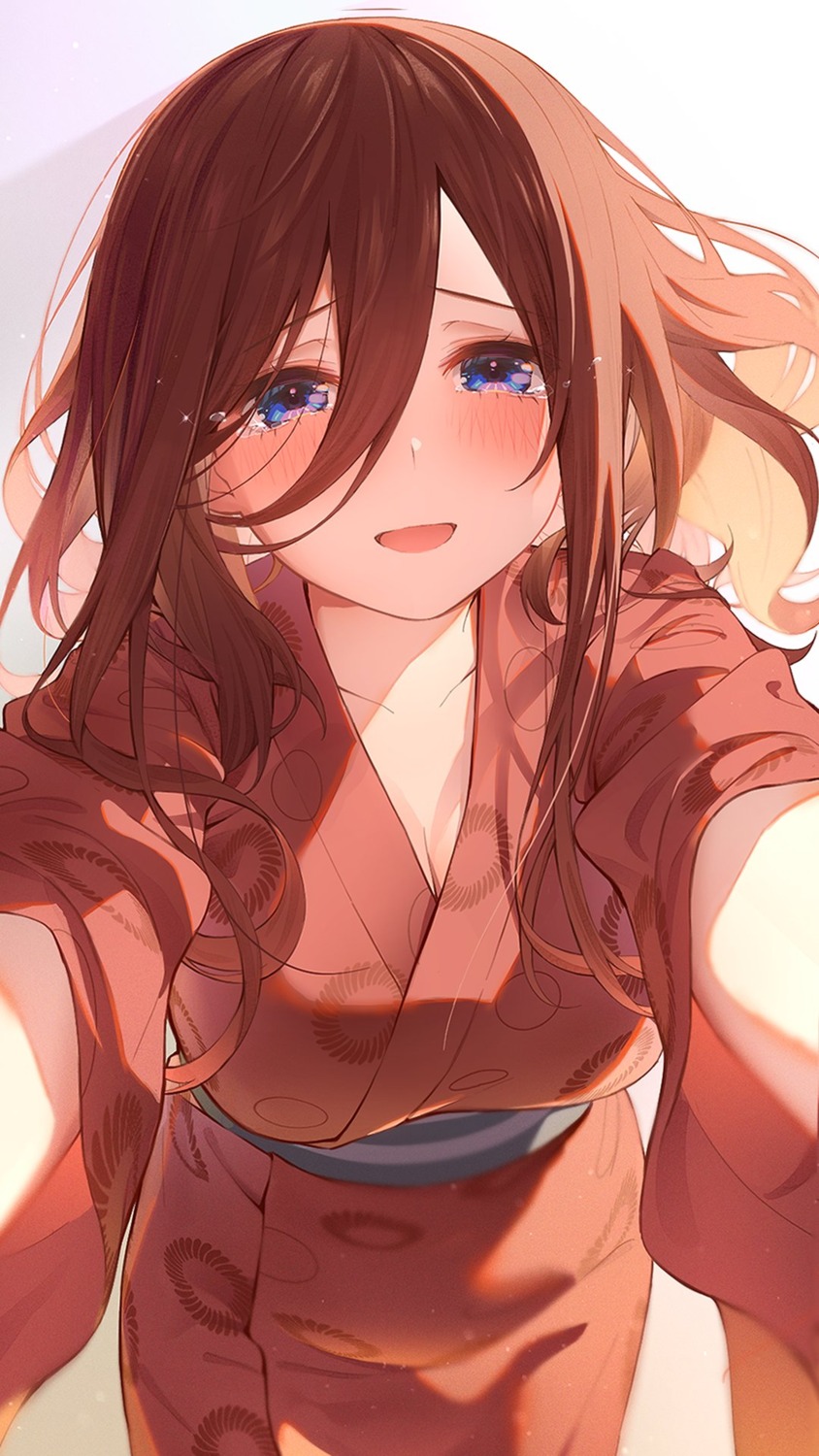 5-toubun_no_hanayome, cleavage, nakano_miku, shishamo, yukata