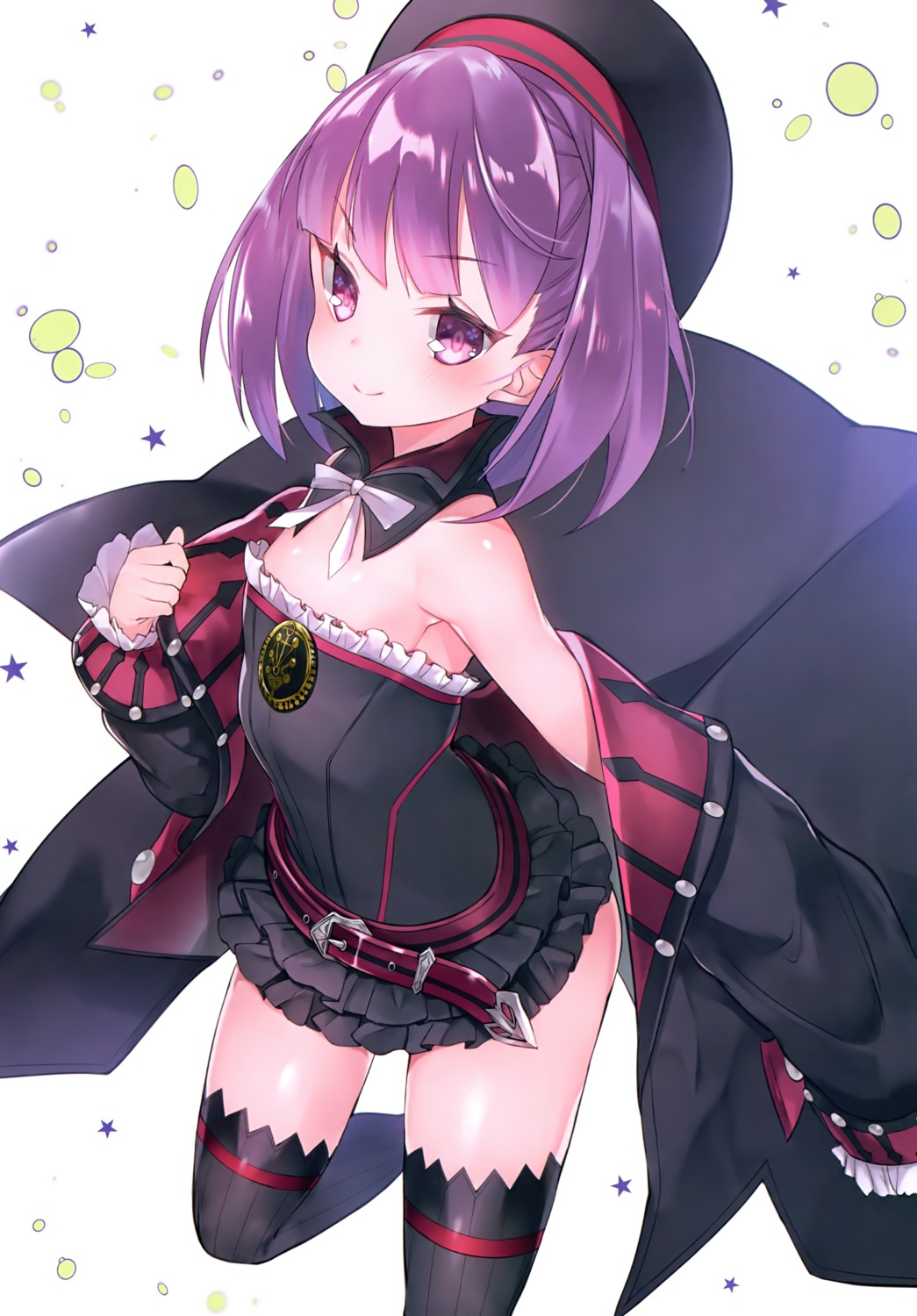 dress, fate/grand_order, helena_blavatsky_(fate), no_bra, suzuho_hotaru, thighhighs