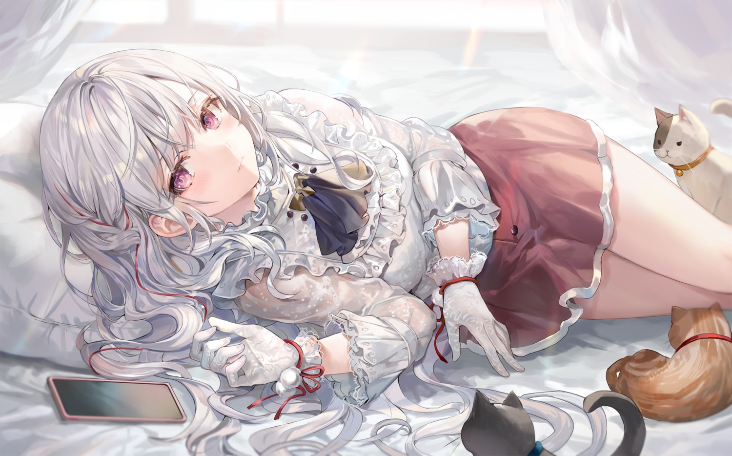 artist_revision, gothic_lolita, hiyori_(momoko), lolita_fashion, momoko_(momopoco), neko, see_through