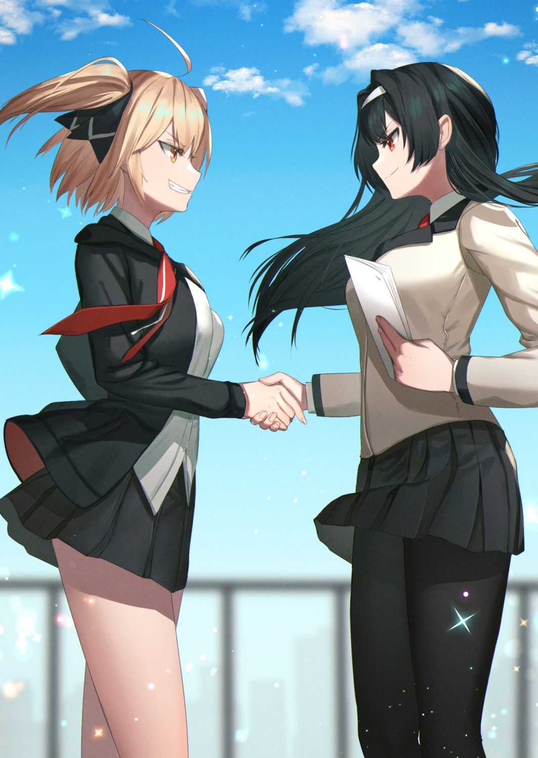 dolce_(dolsuke), pantyhose, seifuku, skirt_lift