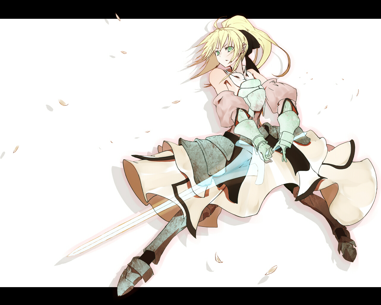 artoria_pendragon_(fate), fate/stay_night, fate/unlimited_codes, sword, vane, wallpaper