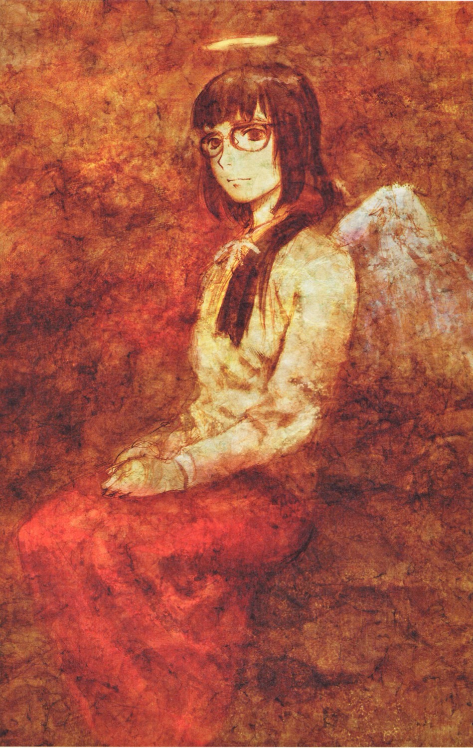 abe_yoshitoshi, haibane_renmei, kuramori, megane, wings