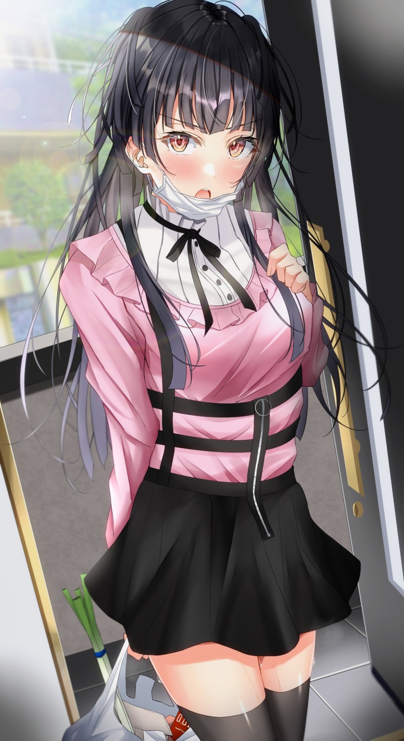 mayuzumi_fuyuko, the_idolm@ster, the_idolm@ster_shiny_colors, thighhighs, yzk_knmn