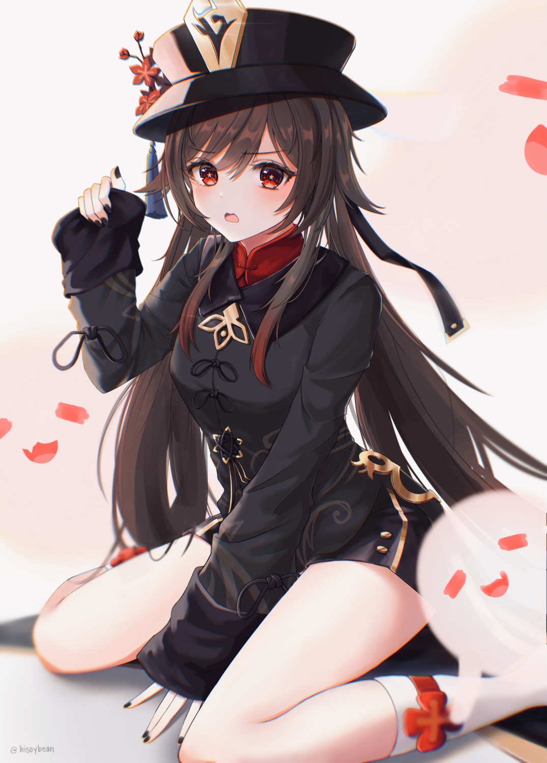 asian_clothes, genshin_impact, hu_tao, soybean_(hisoybean)
