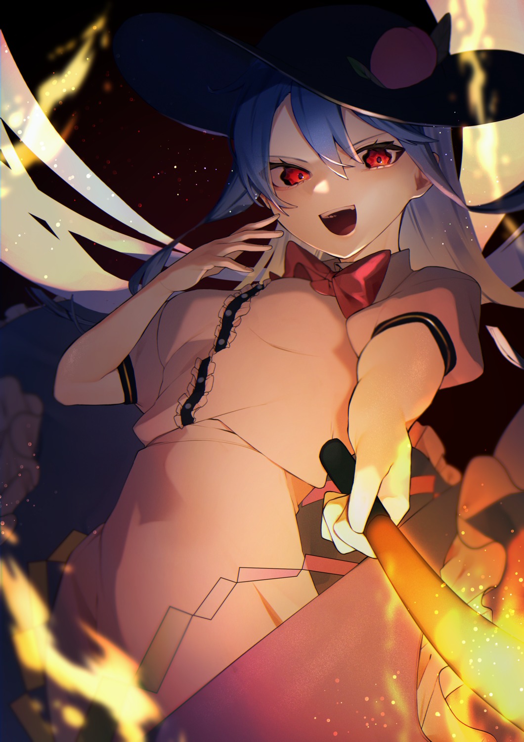 hinanawi_tenshi, kappa_mame, touhou