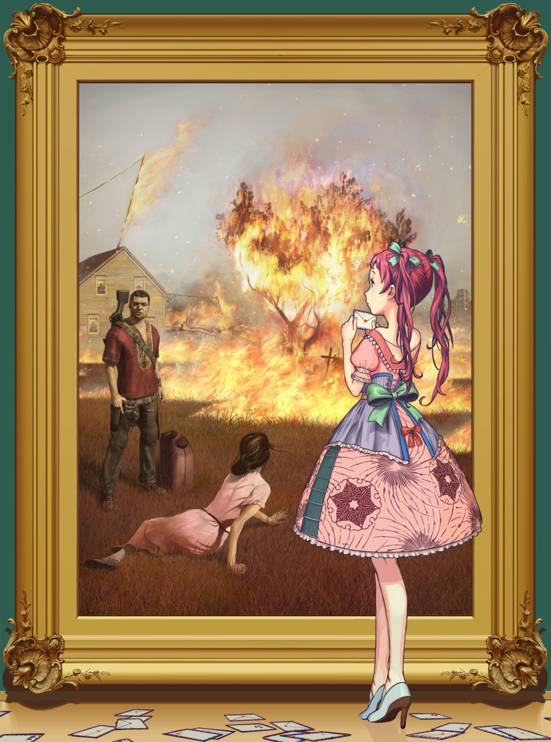 dress, far_cry_2, heels, nababa, weapon