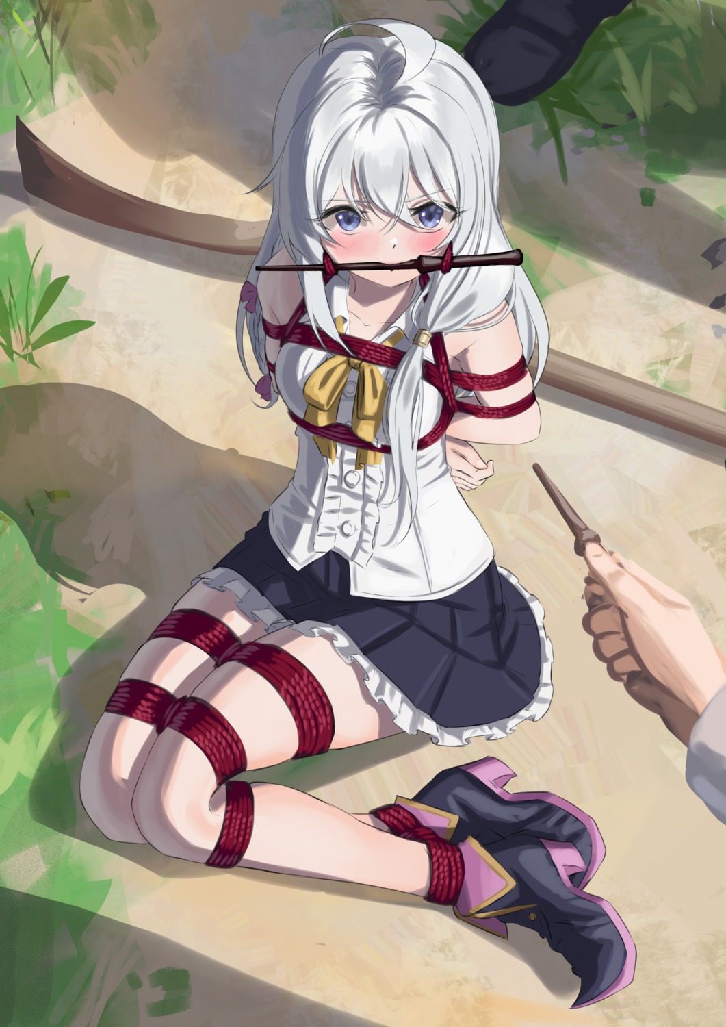 bondage, cailin020, elaina_(majotabi), heels, majo_no_tabitabi, weapon