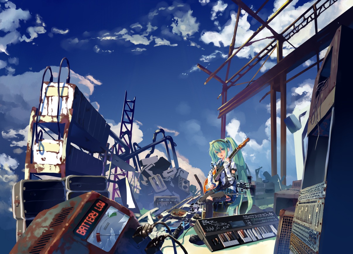 guitar, hatsune_miku, scr, vocaloid