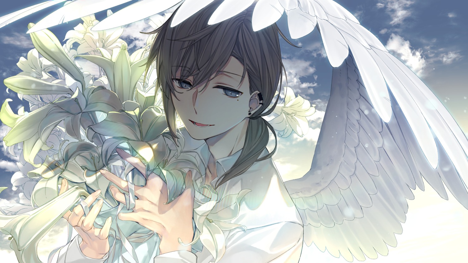 jh, kanae_(nijisanji), nijisanji, wallpaper, wings