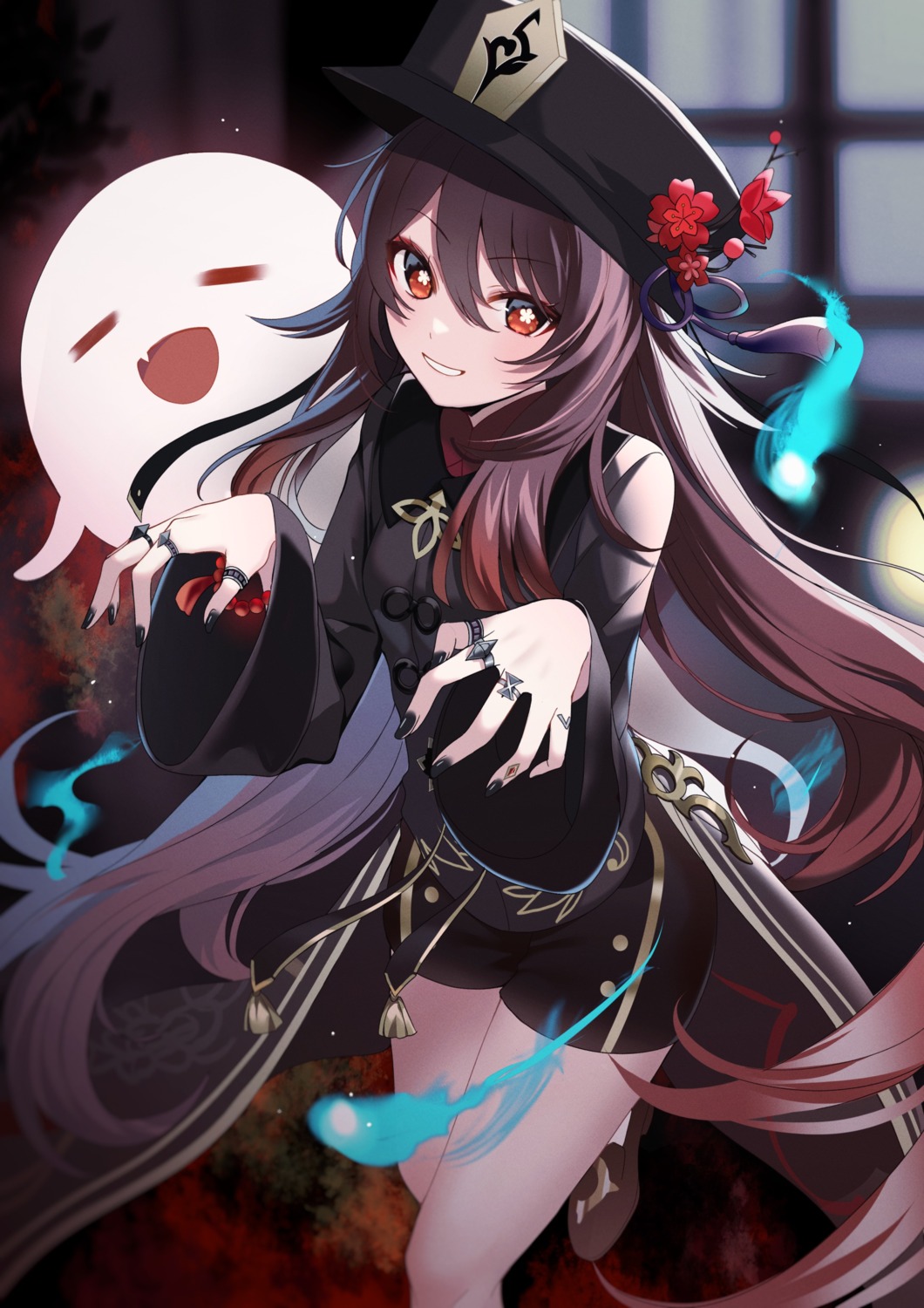 asian_clothes, genshin_impact, hu_tao, kanjyu0919