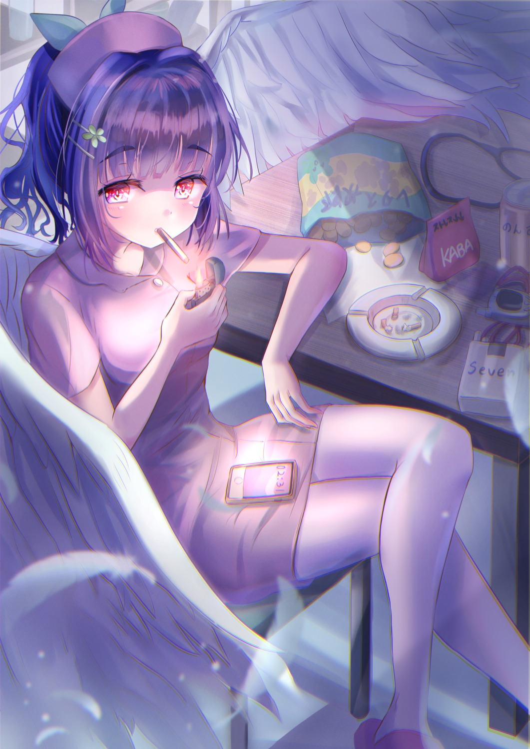 nurse, smoking, takenaka_takeshi, wings