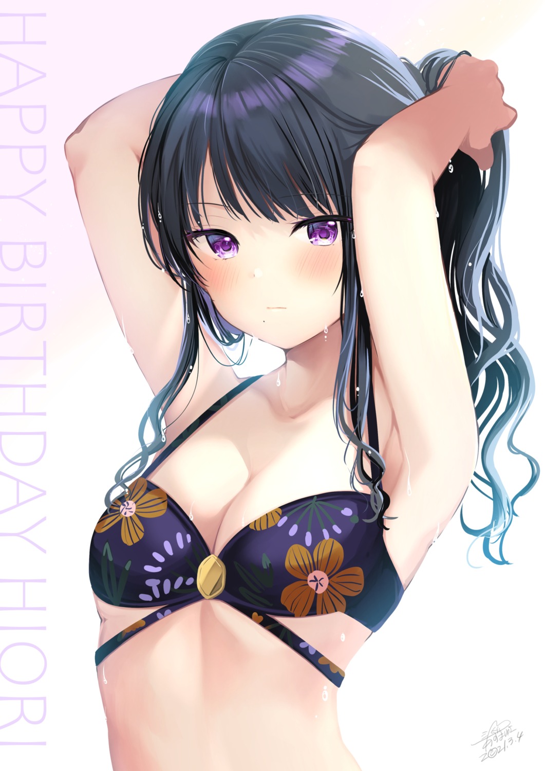 azuma_yuki, bikini_top, kazano_hiori, swimsuits, the_idolm@ster, the_idolm@ster_shiny_colors, wet