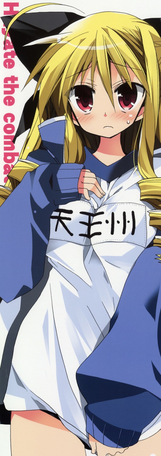 araki_kanao, gym_uniform, hayate_no_gotoku, stick_poster, tennousu_athena