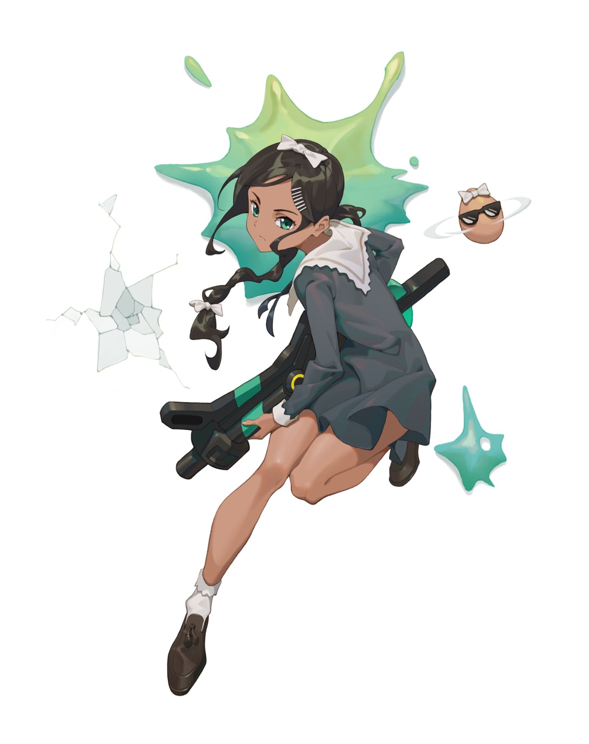 aonuma_neiru, cheese_kang, dress, skirt_lift, wonder_egg_priority