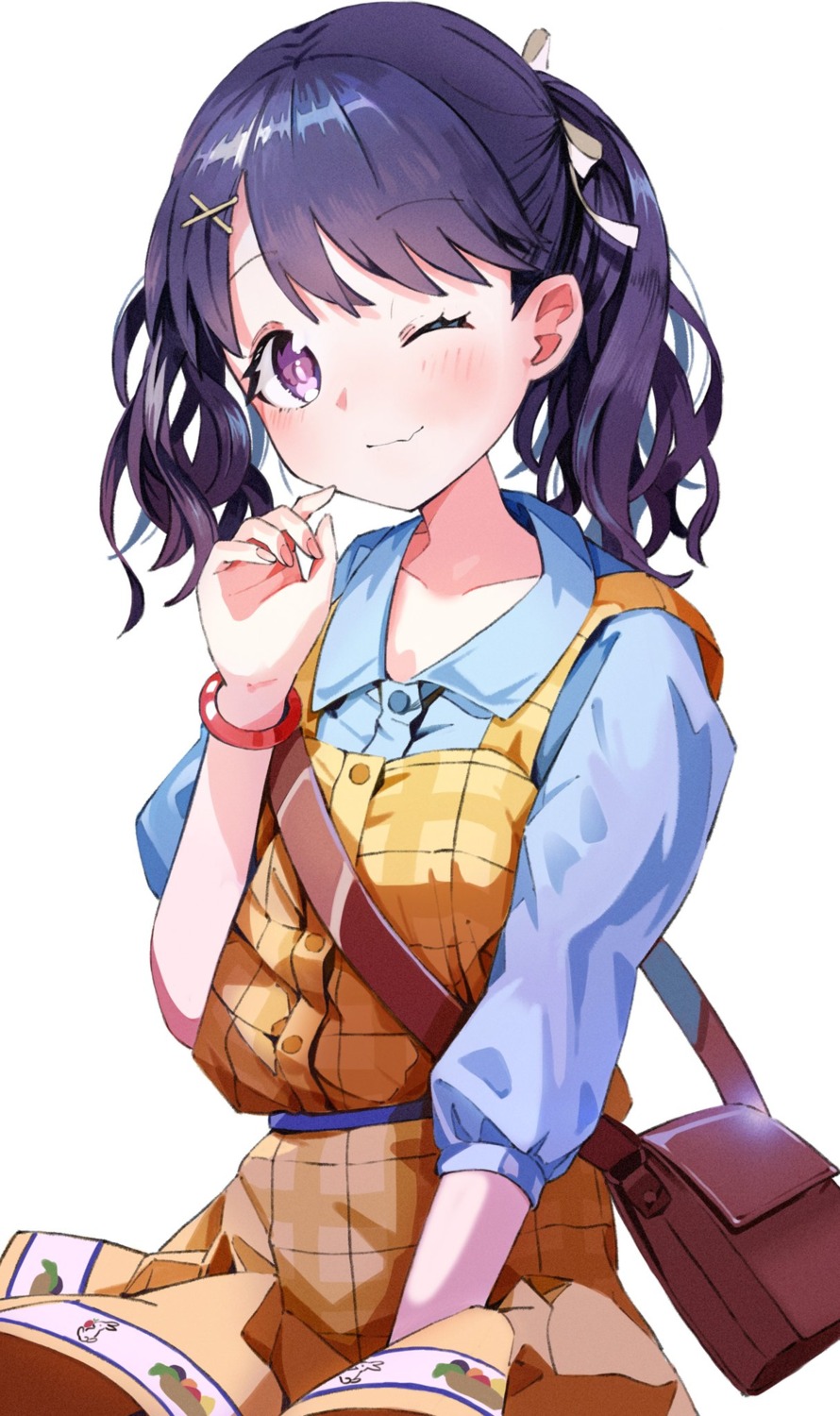 dress, fukumaru_koito, skirt_lift, the_idolm@ster, the_idolm@ster_shiny_colors, uyuyu_uyu