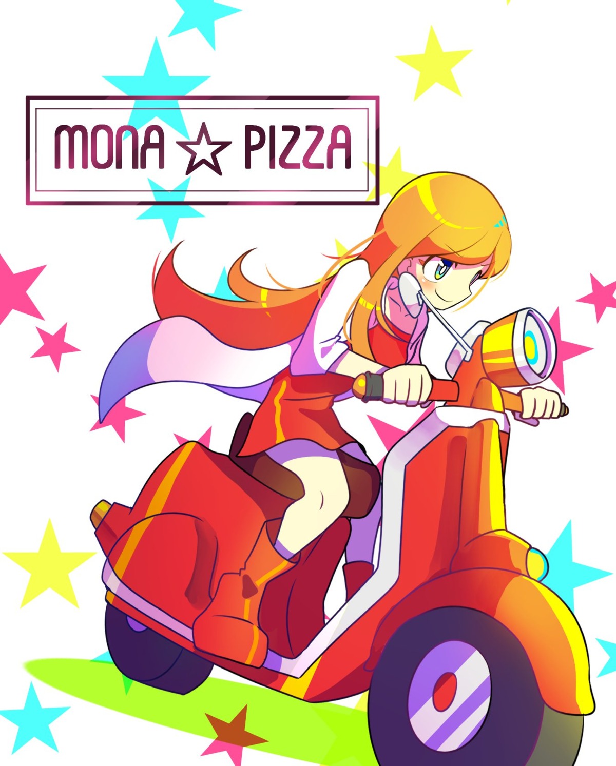 dress, mona_(warioware), offbeatrh, warioware