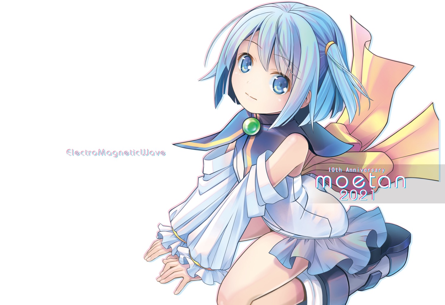 bodysuit, electromagnetic_wave, moetan, pastel_ink, pop